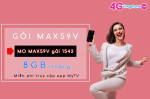 goi MAX59V VinaPhone tang 8GB, xem MyTV mien phi